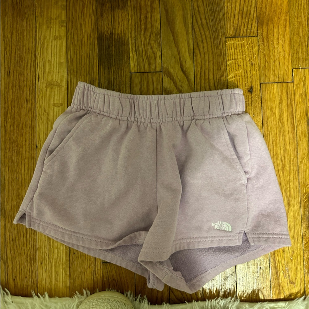 Light purple north face shorts